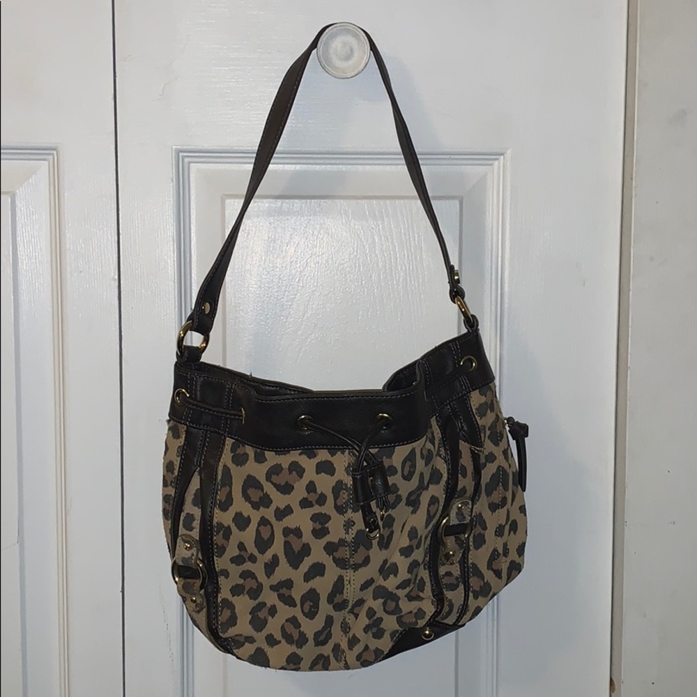 Leopard print purse